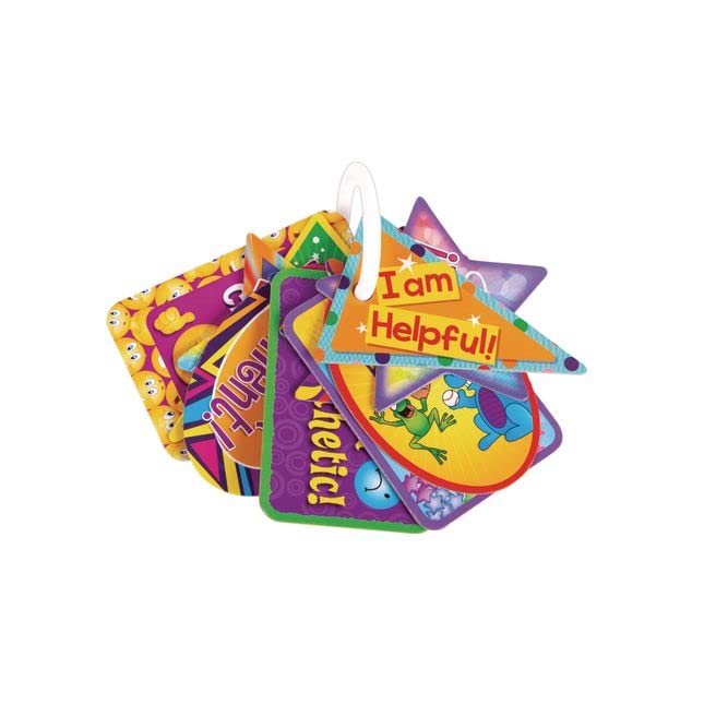 Really Good Stuff My Best Self Pride – Paquete de 288 insignias motivacionales, alentadoras e inspiradoras para el aula, llaveros de afirmación