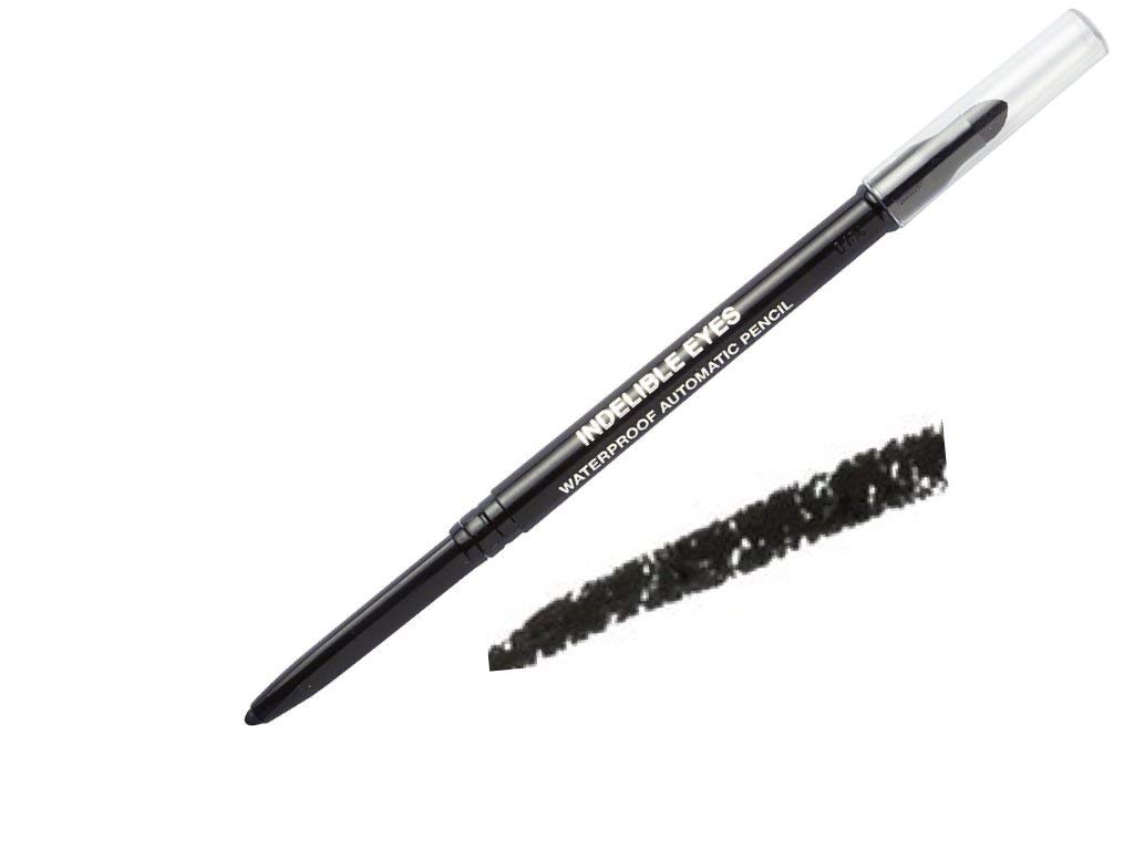 Delineador de ojos de gel impermeable Indelible Eyes Smooth – PITCH BLACK – A prueba de manchas – Ultra suave – Super fácil – Larga duración – Punta