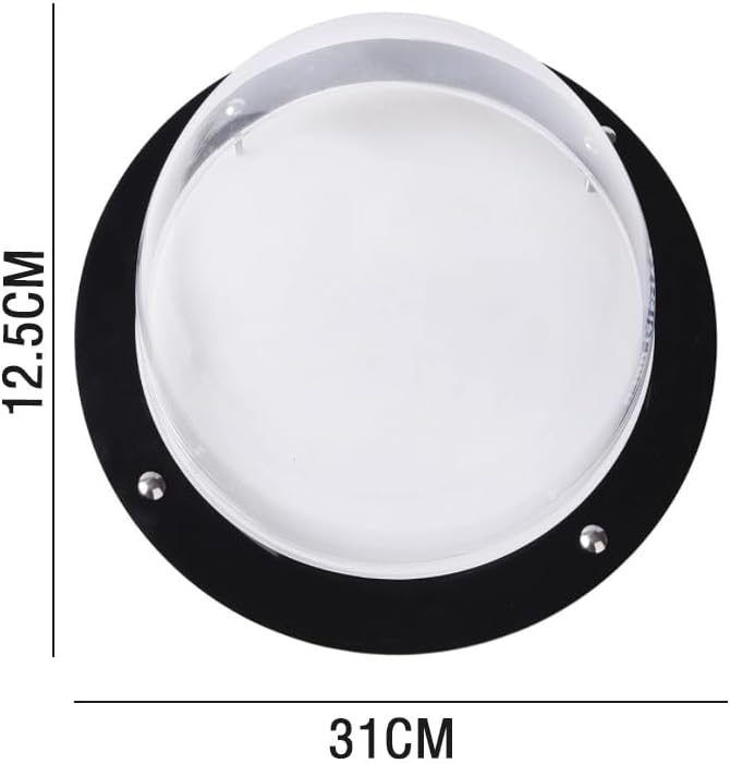 Cúpula de acrílico transparente, ventana para valla de perro con agujeros de aire, vista transparente de cúpula para mascotas, ventana de burbujas
