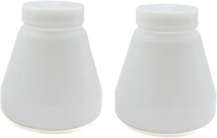 Fetcoi – Juego de 4 botellas resistentes para sistema de recubrimiento en polvo, pulverizadorpintura PC02PC03 (2.2in)