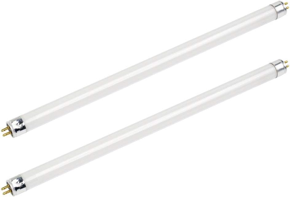 Bluex Bulbs Paquete de 2 bombillas fluorescentes F8T5DL T5 fluorescentes de 5000 K – 8 vatios – 12 pulgadas, bombillas fluorescentes de larga