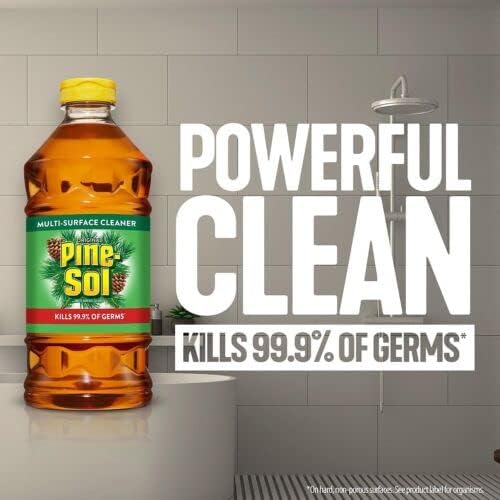 PineSol Limpiador multiusos, aroma original de pino, (paquete de 2) botellas de 80 onzas