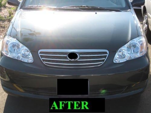 Compatible con kit de parrilla cromada Toyota Corola 2005-2008 2006 2007 05 06 07 08 S CE LE XRS