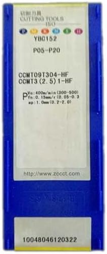 ZCC CT 100% Original CCMT CCMT09 CCMT09T3 CCMT09T304 HF CCMT09T304-HF YBC152 Turning Inserts