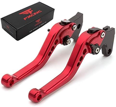 FXCNC Palancas de embrague de freno corto ajustables para motocicleta compatibles con G650GS 2008-2014, F650GS 2000-2007, G650 X