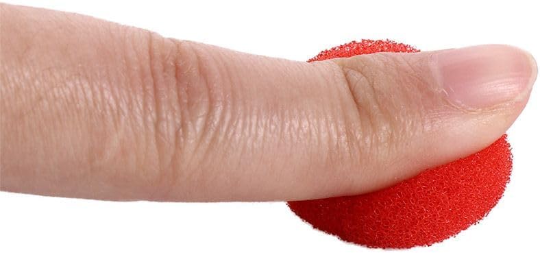 10 Uds 1.0 in1.4 in1.8 in Pelotas de esponja roja Bola de esponja mágica Bola de esponja de primer plano Accesorios de esponja de juguete de comedia
