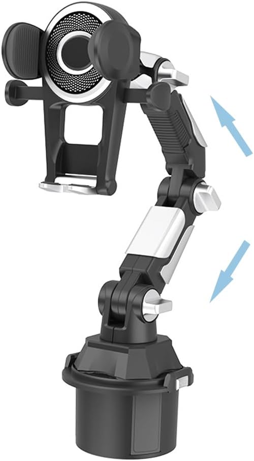 LOUSNX Soporte de teléfono para automóvil, soporte universal de 360 de rotación de 360, soporte para teléfono para taza de automóvil sin sacudidas,