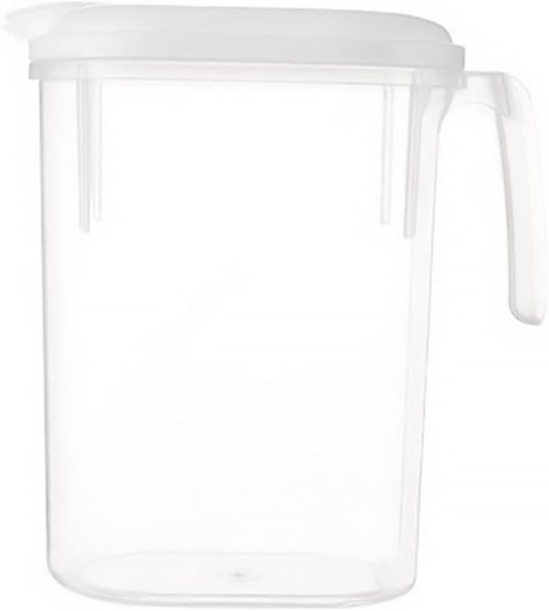 Uonlytech 1. Jarra grande de agua de 8 litros para bebidas frías con tapa, jarra de café, jarra de té helado, jarra de agua para agua fría caliente,