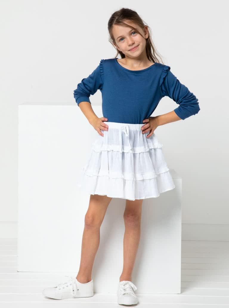 Patrón de costura estilo arco – Falda Melody Kids
