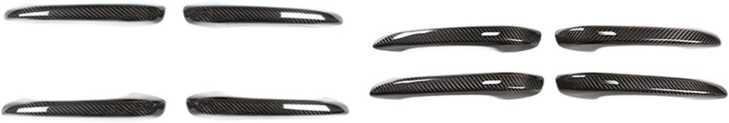 Compatible For Porsche Macan 2014-2023 Dry Carbon Fiber Car Exterior Door Handle Cover Trim Sticker Parts (Without Holes)