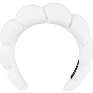 ROJAJIS Diadema de spa para lavar la cara, esponja suave, para mujeres y niñas, cuidado de la piel, ducha, máscara esponjosa, diadema de spa ROJAJIS Diadema de spa para lavar la cara, esponja suave, para mujeres y niñas, cuidado de la piel, ducha, máscara esponjosa, diadema de spa