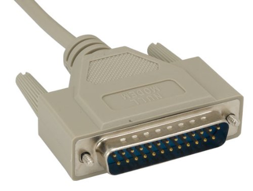 Cable de módem nulo DB9 hembra a DB25 macho (10 pies (1 paquete))