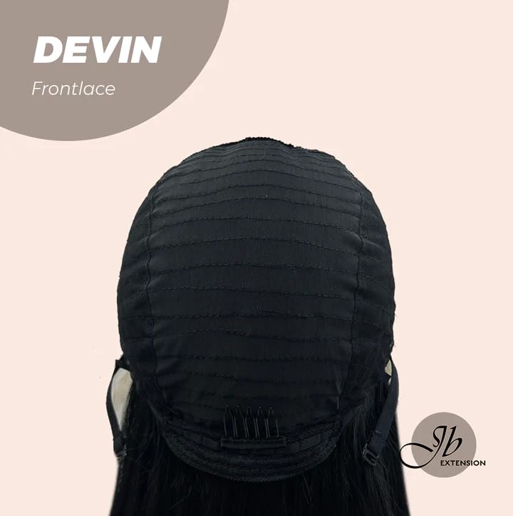 Lace Front Wig DEVIN Curly Black Long Wigs for Women Natural Synthetic Wigs for Daily Use (pelucas de cabello natural)