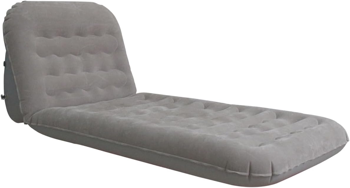 Baiao Sillón inflable para sofá, con bomba de aire, respaldo reclinable ajustable, colchón de aire para camping, interior, sala de estar, dormitorio