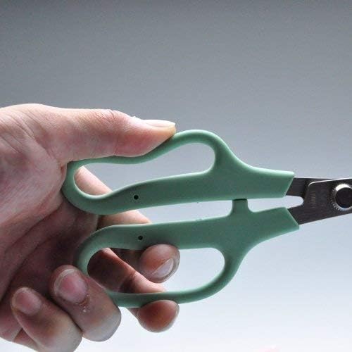 CANARY Tijeras japonesas para manualidades con cortador de alambre de 6.8 pulgadas, mango de agarre suave, hoja de acero inoxidable japonesa