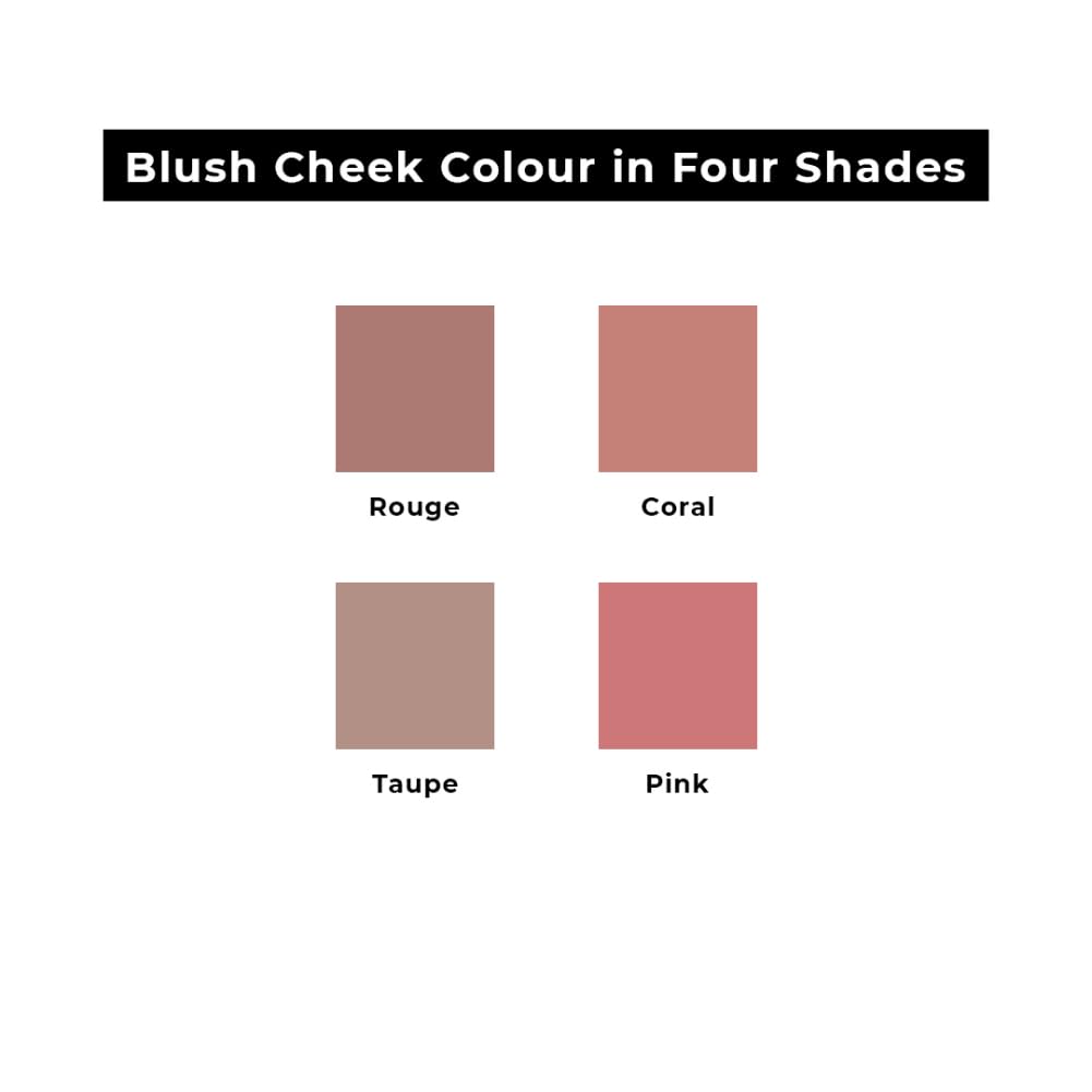 Lamel Blush Cheek Taupe Color Mini – Polvo natural, ligero, suave y mezclable – Mejora y define formas y características – Sombreado y contorno – 4