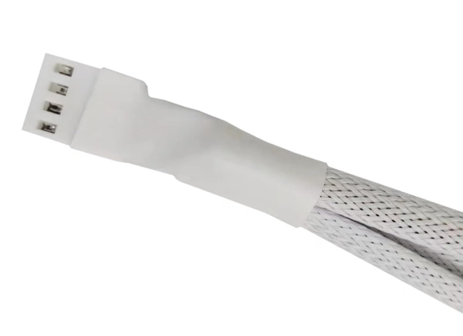 2 piezas de cable divisor de ventilador PWM de 1 a 3 4 pines, cable de extensión de alimentación de ventilador de PC trenzado con funda, 10.5