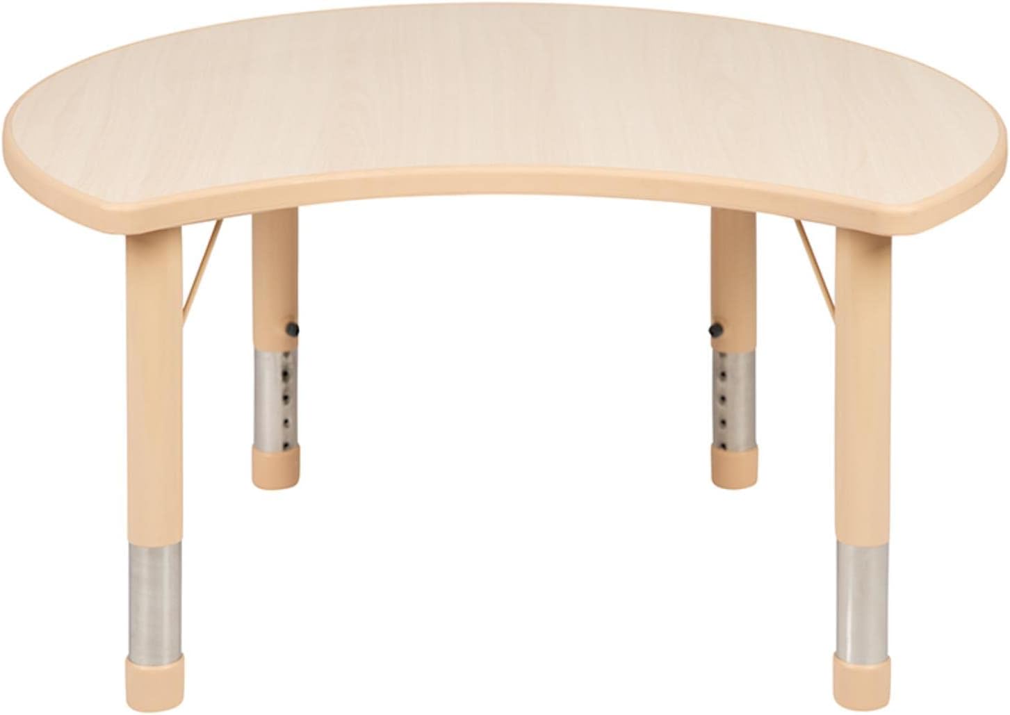 Flash Furniture Wren – Mesa de actividades ajustable de plástico natural de 25.125 pulgadas de ancho x 35.5 pulgadas de largo
