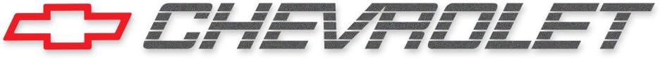 General Motors 1990 1991 Bowtie – Chevrolet Kit de calcomanías con nombre para puerta trasera de 4 pulgadas, color carbón