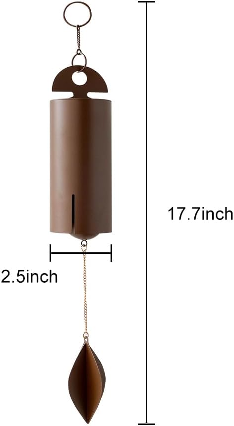 Campana de resonancia profunda de 42 pulgadas, campanilla de viento conmemorativa con tonos melódicos relajantes, campanillas de viento de un solo