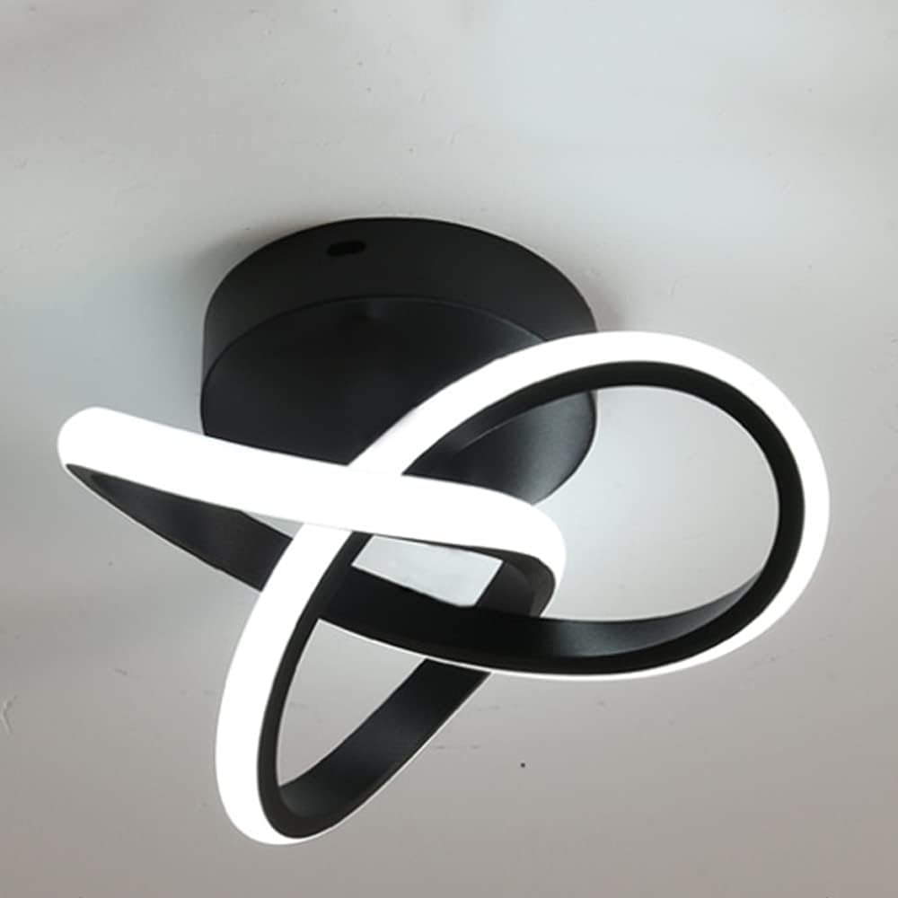 ADISUN Lámpara de techo LED moderna de montaje empotrado, lámpara de techo blanca fría para cocina, loft, pasillo, balcón, escalera, jardín, 22 W,