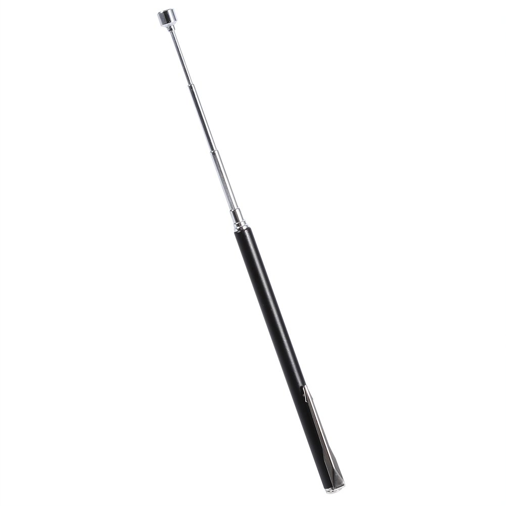 Herramienta de recogida magnética telescópica, barra magnética de 1 a 2 libras, recuperación magnética duradera con clip de bolsillo, para encontrar