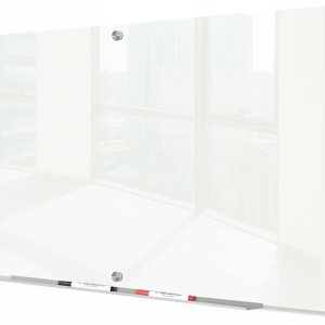 J&J worldwide Pizarra de cristal de borrado en seco de 6 x 3 pies, pizarra blanca de vidrio magnética, grandes pizarras blancas de vidrio sin marco J&J worldwide Pizarra de cristal de borrado en seco de 6 x 3 pies, pizarra blanca de vidrio magnética, grandes pizarras blancas de vidrio sin marco