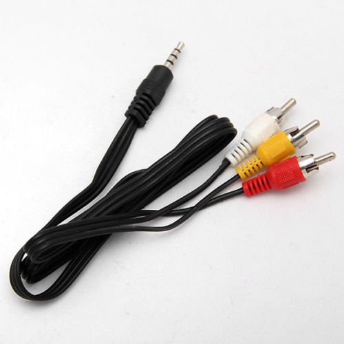 Durpower Cable de audio estéreo compuesto de video AV macho a macho de 0.138 in de 0.138 in para Sony DCR-TRV340 DCR-TRV350 CCD-TRV600 DCR-PC5
