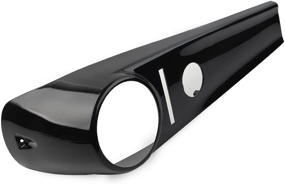 FSFY – Consola de combustible Smooth Dash, cubierta para tanque de gas, consola de tablero lisa para Harley Softail 2000-2017, color negro