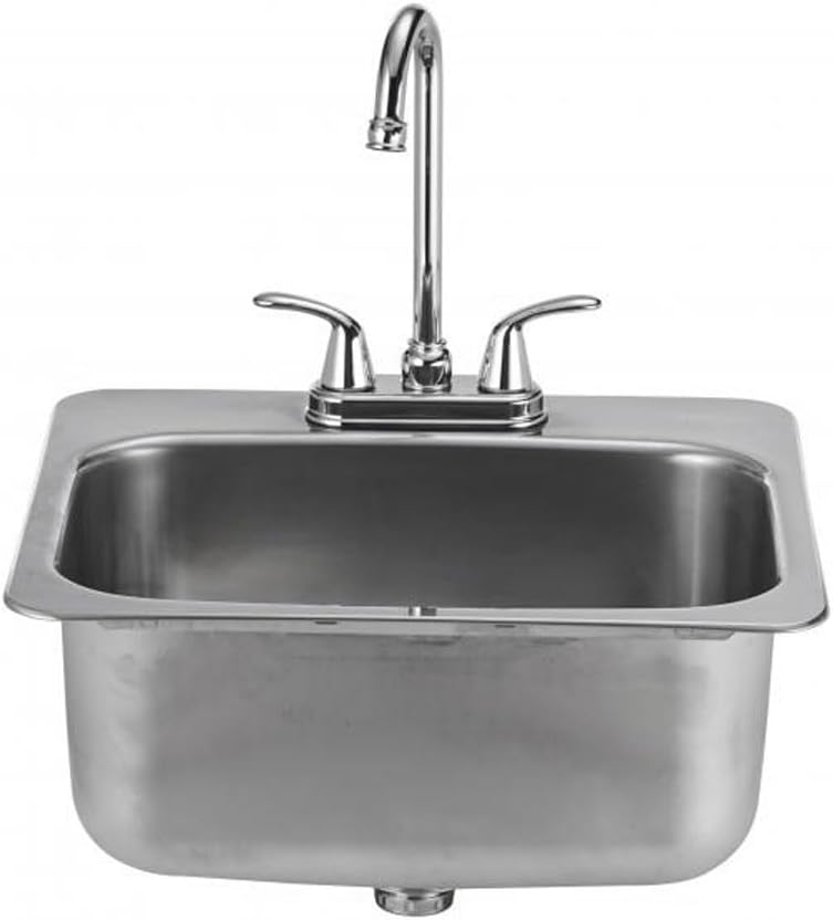Bull Fregadero grande de acero inoxidable (BG-12391), 19×17 pulgadas