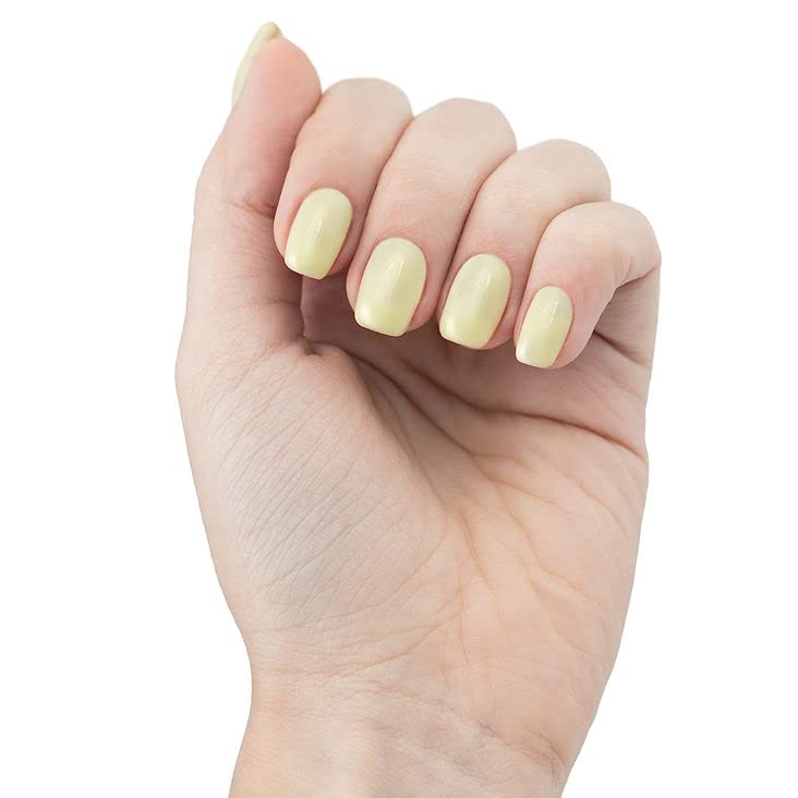 Esmalte de gel amarillo limón, esmalte de uñas de gel natural con pigmentos orgánicos, esmalte de gel de uñas UV de color amarillo