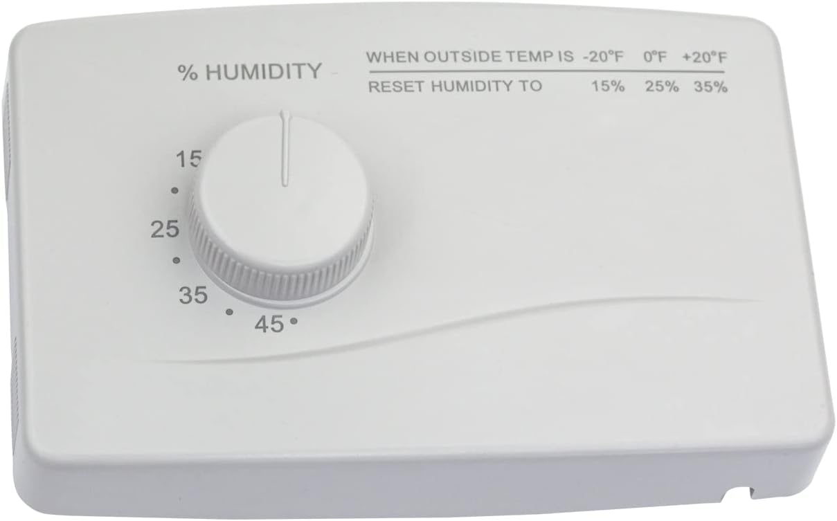 4655 Humidistato manual para humidificador Aprilaire para todo el hogar, humidificador manual de horno de ahorro de agua, humidificador de gran