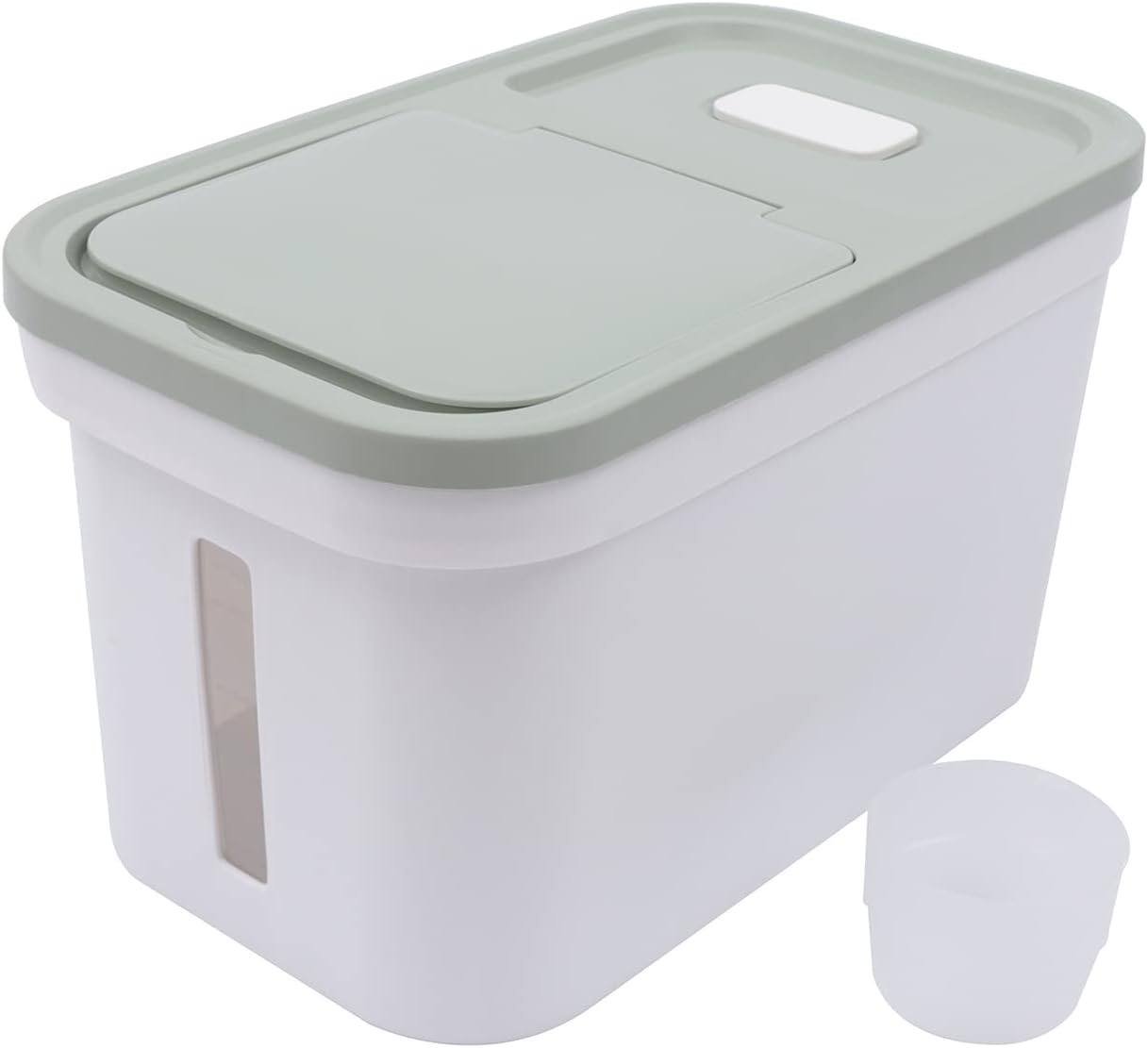 YETINGSHOP Contenedor de almacenamiento grande de 22.0 lbs para alimentos, contenedor de harina, dispensador de arroz, recipiente hermético,