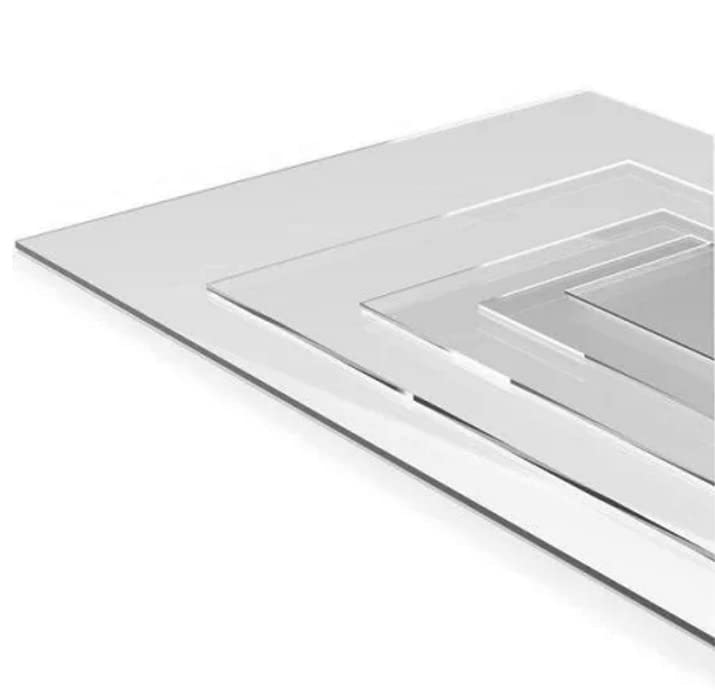 Lámina de plástico de plexiglás acrílico, 0.220 “- 14” de grosor transparente (30 x 48 pulgadas, 1)