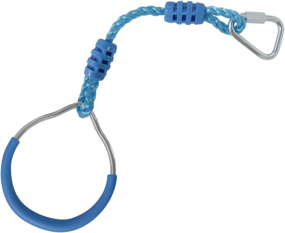 American Ninja Warrior – Juego de carrera de obstáculos con anillo ninja para niños, para exteriores, selva, 2 azules para adultos, equipo de