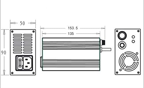 Cargador de batería LiFepo4 de 14,6 V, 6 A, 14,6 V, LiFepo4, cargador de batería inteligente con clip de cocodrilo