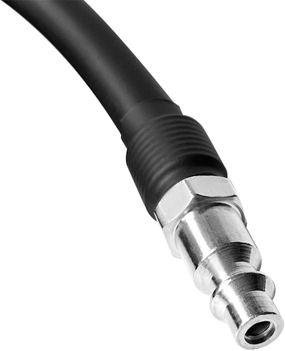 Manguera inflable de goma de extensión de 16 pulgadas, portabrocas de aire con bloqueo + manguera de goma+enchufe rápido de 14 pulgadas, portabrocas