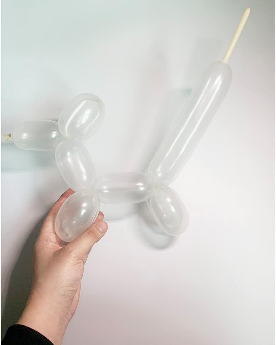 Globos 260Q transparentes largos para globos, animales, globos de modelado de torsión clara, forma de animal mágico, 100 unidades para