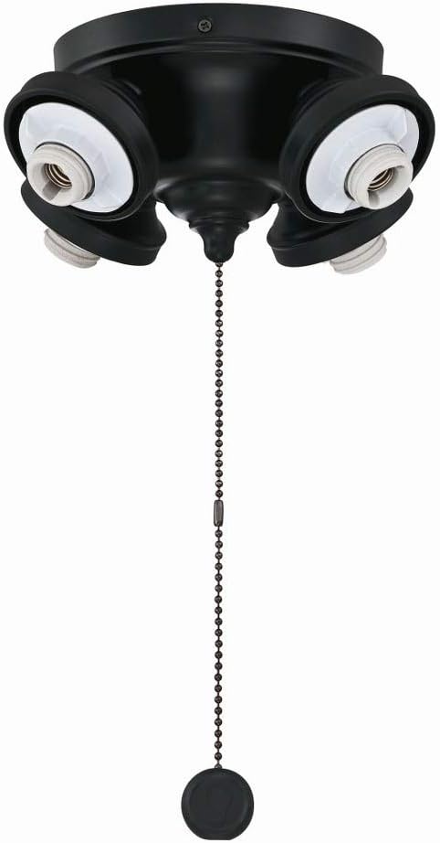 Fanimation F8BL Fitters, 3.82×8.31×8.31, negro