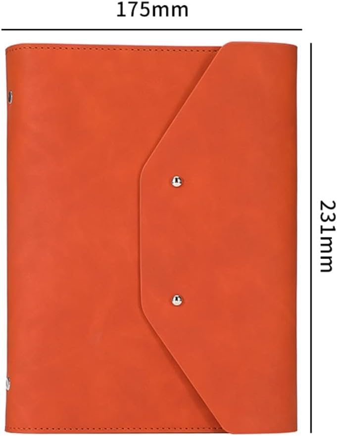 Porta A5 – Carpeta organizadora de documentos A4, carpeta de 6 anillas, para entrevistas, conferencias y presentaciones, organizador de bolsillo