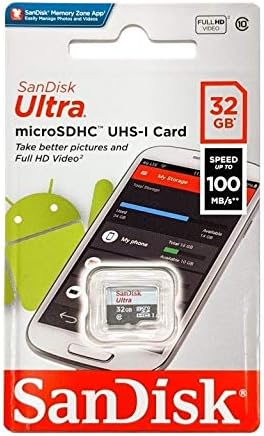 SanDisk 32GB Ultra (2 unidades) MicroSD Clase 10 100MBs Micro SDXC Tarjeta de memoria SDSQUNR-032G Bundle con (1) lector GoRAM (32GB, 2 unidades)