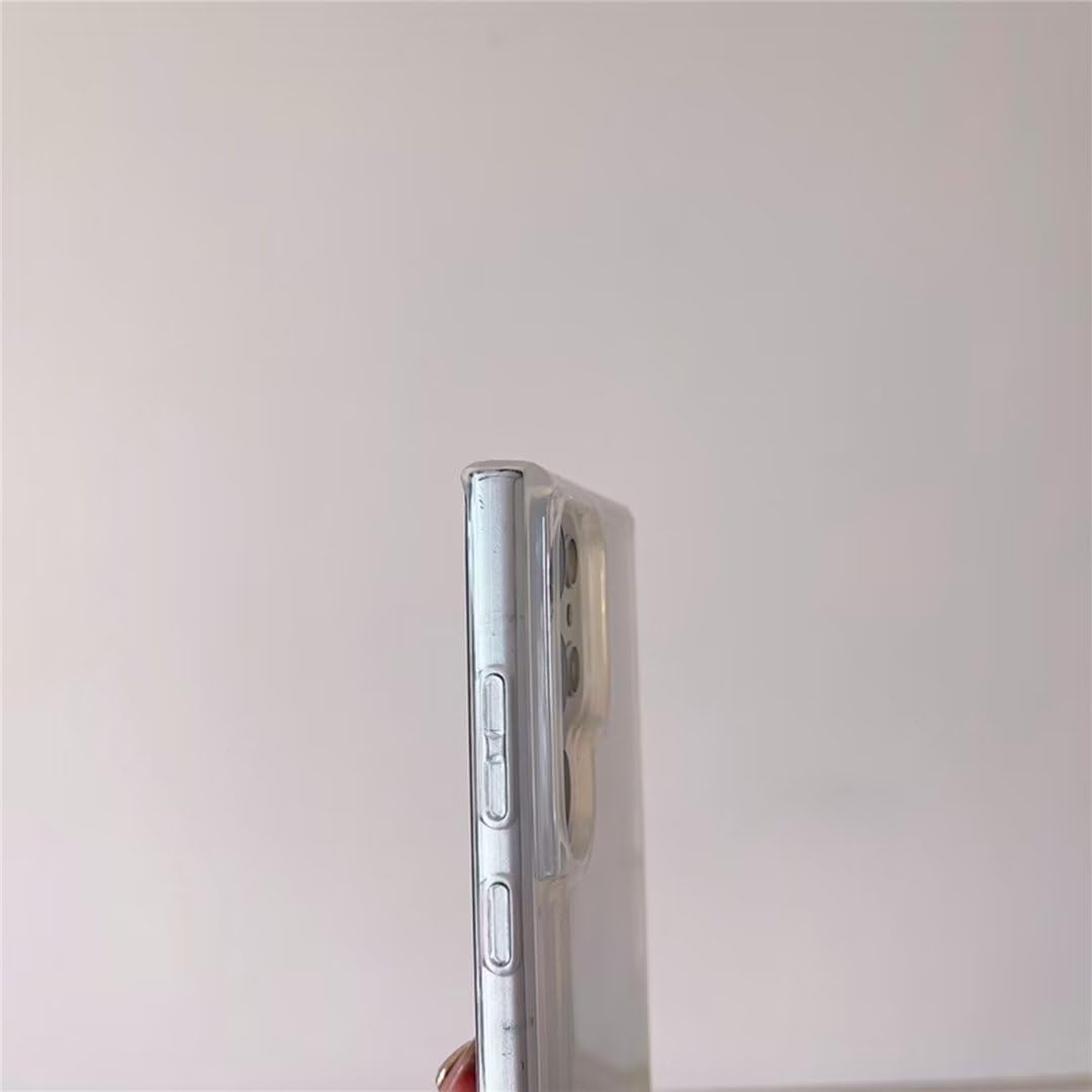 Compatible con fundas transparentes Samsung Samsung A32 4G, gradiente luminoso de arena movediza brillante brillante con purpurina líquida cascada