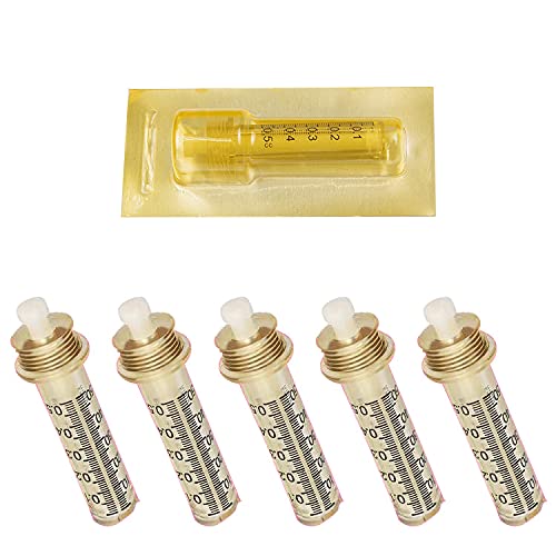 5pcs 0.5ML Boquilla de ampolla vacía No Invasiva Piezas de Accesorios Desechables – Sin Suero Hidratante de Ácido Hialurónico