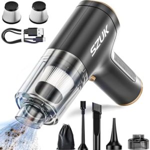 Mini aspiradora de coche de 12000 PA inalámbrica de mano de alta potencia recargable con motor sin escobillas, succión fuerte, aspiradora portátil Mini aspiradora de coche de 12000 PA inalámbrica de mano de alta potencia recargable con motor sin escobillas, succión fuerte, aspiradora portátil