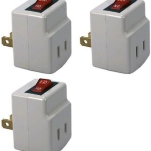 BindmMaster – Adaptador de corriente de 2 clavijas de un solo puerto con indicador de luz roja interruptor de encendidoapagado para ahorro de BindmMaster – Adaptador de corriente de 2 clavijas de un solo puerto con indicador de luz roja interruptor de encendidoapagado para ahorro de