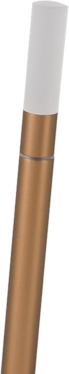 Hilitand Lámpara de mesa inalámbrica Aleación de aluminio 3 niveles de brillo Portátil innovadora forma de vela LED Lámpara de escritorio (dorado)