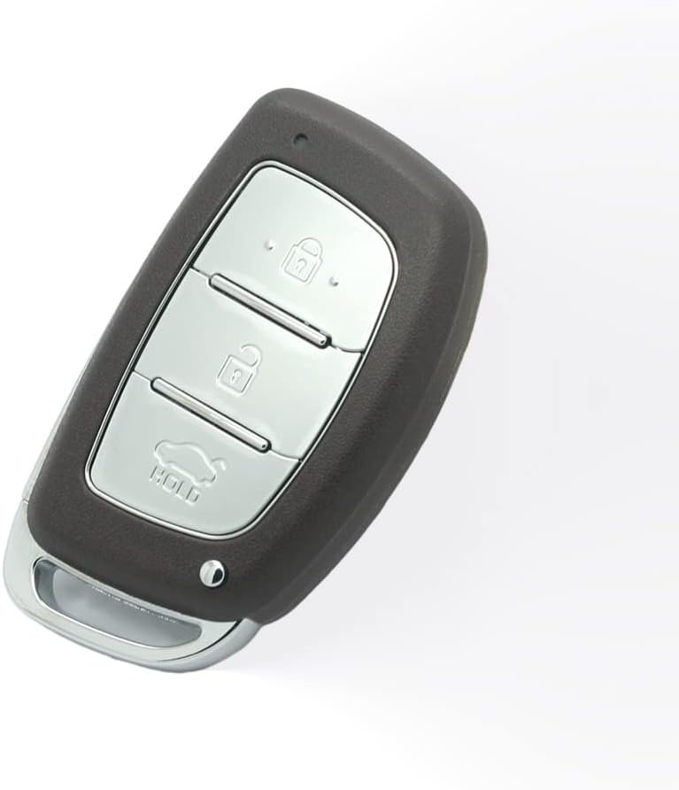 SEGADEN Carcasa para llave de repuesto + llave de inserción de emergencia en blanco sin cortar compatible con Hyundai Tucson Ioniq Verna de 3