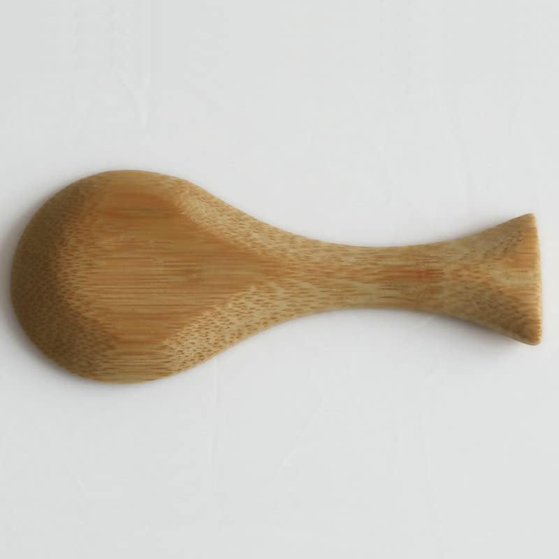 12 cucharas de té de bambú, cucharas de sal de baño, cuchara de condimento de madera para té suelto, dulces, especias, granos de café, 3.54 x 1.65