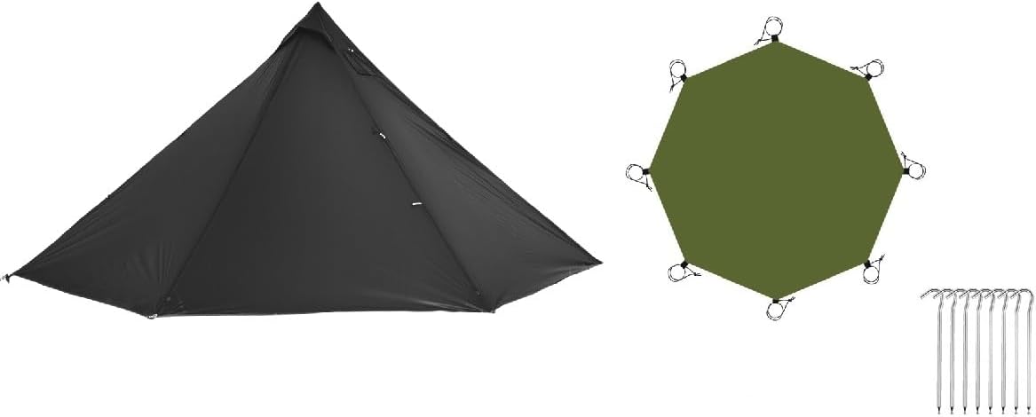 Tienda caliente Tipi para 4 personas con piso – El refugio ultraligero definitivo para aventuras al aire libre PU3000mm