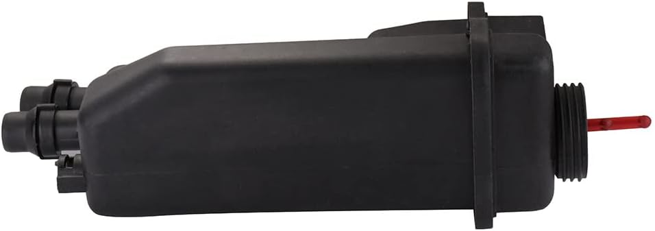 Depósito de refrigerante sin tapa, tanque de desbordamiento de radiador de plástico para reemplazar 17111436381 compatible con 2001-2003 para 530i 4